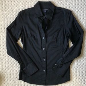 Banana Republic Classic Black Button-down Shirt